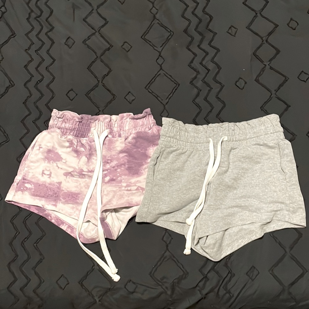 NOBO & No Boundaries, Gray and Purple shorts